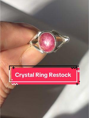 Which is your favorite of the 4 rings?  #crystalrings #crystaljewelry #crystaltok #crystalshopping #sterlingsilver #manifesting #birthstonejewelry 