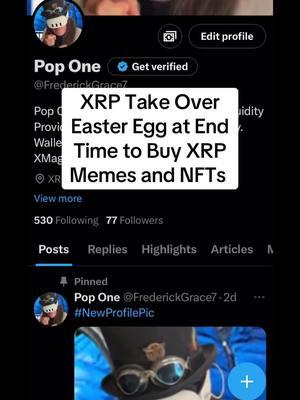 I made my own coin in the XRP Ledger for the year 2025. And I just bought the Easter Egg.  #xrp #meme #token #launch #nft #poponexrp 