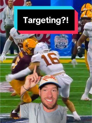 Texas beats Arizona State in a 2OT, did this controversial NO CALL on potential TARGETING help?! #texaslonghorns #texasfootball #CollegeFootball #collegefootballplayoffs #arizonastatefootball #cfbplayoff #camskattebo 