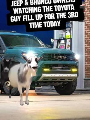 Wait, I thought it was "smiles per gallon"... #trailbuilt #offroad #gas #toyota #bronco #jeep #funny #meme