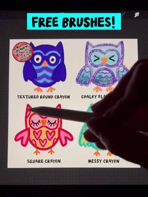 Free brushes from my Artist Crayons set will be sent out in the January newsletter this weekend!  Sign up before Friday Jan 3rd to get em! #AlwaysBeColoring #procreatebrush #procreate #procreatebrushes #brushprocreate #brushesprocreate #freeprocreatebrushes 