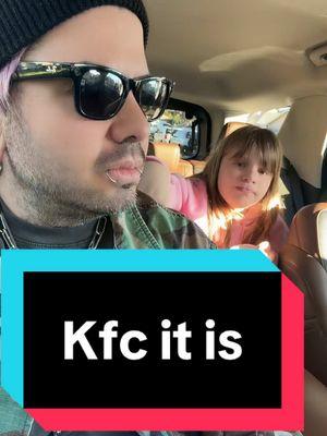 Taking my daughter to KFC. #dadlife #mydaughter #girdad #spelling #spell #funnyvideo #humor #laugh #hilarious #explore #fyp