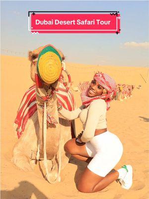 Dubai Desert Safari Tour 🏜️ Booked through @Viator! Here’s what’s included: - Round Trip Transportation  - Sand boarding  - Dubai Red Dunes ATV - Al Khayma Desert Camp visit - Camels Ride  - Camel Feeding - Dinner - Dance Shows - Shisha  #dubai #dubaidesertsafari #desertsafari #sandboarding #uae #dubaiexperience #thingstodoindubai #dxb #safari #desert #dubaiitinerary #nksogorgeous 