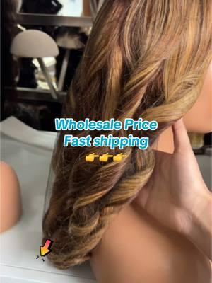 Highlight color 🔥🔥#gluelesswig #weargowig #wigtiktok #precutwig #hairfactory #humanhair #lacewig #wig #transparentlace #westkisshair #waterwave #curly #wighair #straighthair 