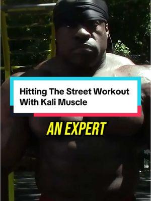 Hitting the street workout with #kalimuscle 