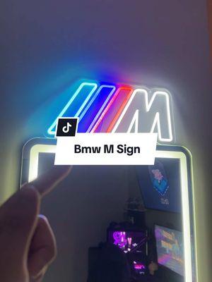 The only M sign that’s worth buying! #bmw #bmwm #msport #bmwmotorsport #ledsign #TikTokShop #ttshop 