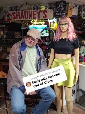 Replying to @acb1170 #theshauneyshow #shauney #shoes #funny #mannequin #emily 