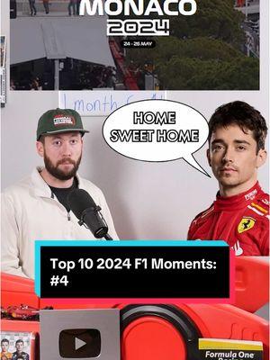 Top 10 2024 F1 Moments: Number 4 #formulabone #formula1 #formulaone #f1 #f1tiktok #top10 #charlesleclerc #monaco #ferrari 