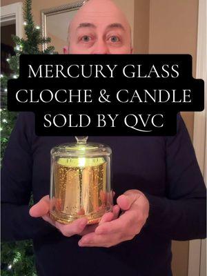 This mercury glass cloche with candle and six hour timer by LIGHTSCAPES, sold by QVC can be used as one piece or you can separate them. They would make wonderful centerpieces for a brunch, bridal shower, they would also make a wonderful nightlight! ##flamelesscandles##mercuryglasshurricanes##qvc##homedecor##bridalshowercenterpieces##nightlight