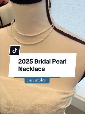 Perfect pearl necklace for every 2025 bride to complete any bridal look! Order 2 for a layered pair🤍💍✨ #pearlweddingdress #pearlnecklace #2025brides #engaged2025  #elegantwedding #weddingtok #bridalaccessories #bridestobe2025 