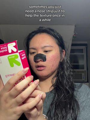 i don’t use nose strips often but my nose has never felt smoother whenever i do 😫 you’re technically not supposed to do it anyways but i think once every 2 months is OK.. but what do i know yk 🌝 #biorenosestrip #biore #nosestrips #beforeandafter #porestrip #porestripremoval #cloggedpores #acneskin #acneproneskin #oilyskin #texturedskin #foryou #fypage #asian #filipino #newyork 