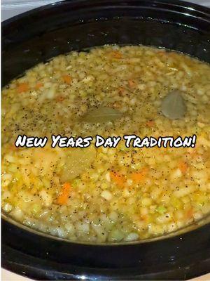 Can you guess what we made?! #happynewyear #traditions #newyearsday #newyearsdaytradition #januaryfirst #january1st #2025 #crockpot #crockpotrecipes #italiantraditions #italian #prosperity #abundance #lentils #lentil #lentilsoup #crockpotsoup #soup #soupseason #Recipe #fyp 