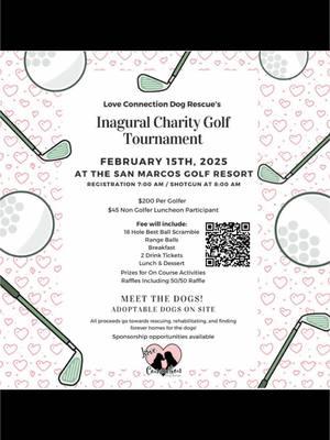 Fore a good cause ⛳️💚 Join us for a day of golf, giving, and great times! #CharityGolf #arizonagolf #GolfForACause #GiveBack #TeeOffForChange #CapCut #dogrescue #loveconnectiondogrescue #lcdr 