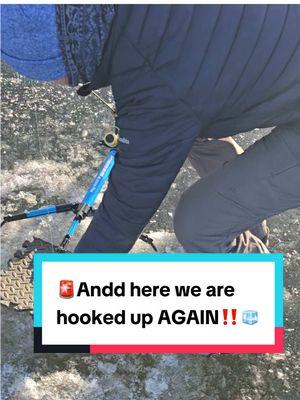 🚨Andd here we are hooked up AGAIN‼️🧊🎣  🎥Video Credit: @Brian Clemen  #teamht #fishing #water #hardwater #ht #fishin #letsgofishing #fishin #fishon #hookedup #Outdoors #montana #icefish #icefishing #fish #htenterprises #htice #htent 