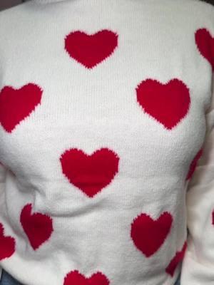 Heart Print Sweater #heartshaped #design #shirt #warm #sweater #sweaterweather #heartprints #heart #TikTokShop 