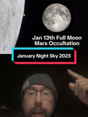 January 2025 Night Sky  What to See? Jan 3rd Quadrantids Meteor Shower Peaks Jan 13th Full Moon Mars Occultation #Jan 17th & 18th Saturn-Venus Conjunction All Month - Planetary alignment / Parade of planets!  Discord for Subscribers!  See perks for Invite! Thank You for subscribing! #astronomy #moon #mars #jupiter #venus #saturn #meteorshower #fullmoon #planetaryalignment #telescope #stargazing