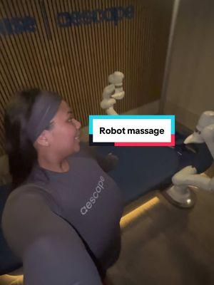 The intuition of human touch can’t be beat but this is a cool option to have! Thank you @Pause Studio and @Aescape for this cool experience! #robotmassage #wellnesstok #futuretech 