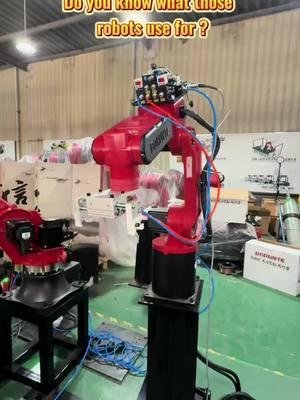 Do you know what those robots use for ?#robot #cobot #robot factory #six axis robot 