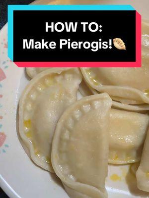 How To: Make homemade pierogis!🥟 Happy New Year, y’all! 🥳 #pierogi #newyearsday #dumplings #newyear #happynewyear 