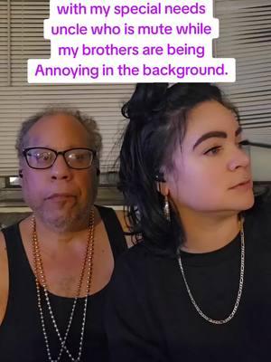 Trying to get uncle Papo to whisper was hard as heck lmao. #smoochez #funny #viral #specialneeds #deafmute #unclepapo #asmr #whisper 