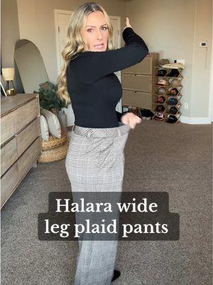 Whether you are needing some great work pants or you just need a really comfy wide leg pant, these wide leg plaid pants from @Halara @Halara_official @Halara Workleisure are really comfy and really really cute on! I don’t understand how anything could be this tailored and also still the stretchy, but I’m here for it!  #halara #halarapants #workpants #stretchypants #workclothes #widelegpants #womensfashion #womensclothing #womenspants #tiktokmademebuyit #pants 