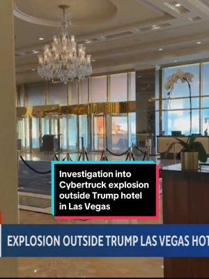 Police are investigating a possible terror attack involving a Tesla Cybertruck that exploded outside the Trump International Hotel in Las Vegas, killing at least one person. Authorities tell CBS News that investigators are working to determine whether fireworks were responsible. #lasvegas #trump #investigation #tesla #cybertruck #news 