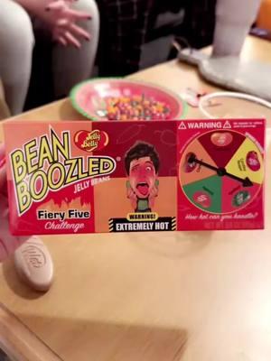 Christmas games 😂 what games do you all play??! #beanboozled #beanboozledchallenge #beanboozledfieryfivechallenge #christmasgames #spicey #fire #hotchallenge 