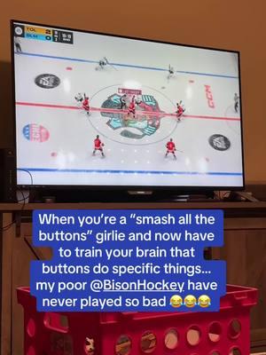 My poor @St. Louis Blues @Bison Hockey and @Seattle Kraken have never looked worse than when I have the controller. Sorry boys! #teacheronbreak #smashbuttons #teachag #hockey #nhl25 