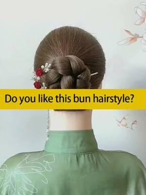 Do you like this beautiful bun hairstyle?#fyp #foryou #mannequinhead #bunhairstyle #hairtoturials #hairstyle #braidstyles #easyhairstyles #CapCut #bunhairtutorial 