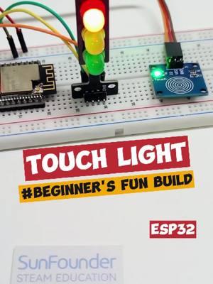 Touch-Activated Traffic Lights! Arduino LED Tutorial #arduino #electronics #engineering #unitedstates #sunfounder #arduinoproject  #electricalengineer #arduinokit #DIY 