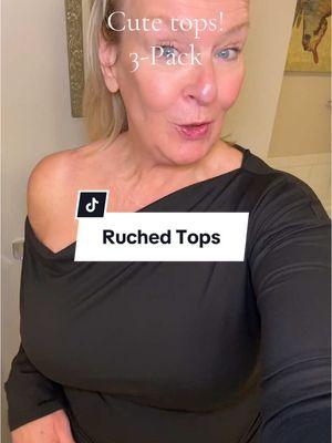 #giftedbytiktokshop #ruchedtop #offtheshouldertop 