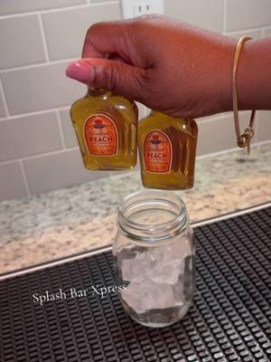 Crown Peach Mango lemonade #crownpeach #crownroyal #fyp 