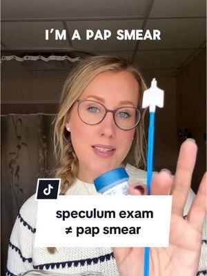 while you may have had a speculum exam, you may not have had a pap smear! #papsmear #speculumexam #gynecology 