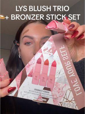 me 🤝🏻 $5 each blush from @LYS Beauty  ✨$35 total for 4 products: $20 full size bronzer stick + 3 mini blushes (so 3 blushes for $15!!) ✨ I used shade “harmony” in the bronzer stick! Limited edition and so popular so run!! #lys #lysbeauty #nolimitsbronzer #nolimitsbronzerstick #nolimitscreambronzerstick #creambronzer #lysbeautycreambronzer #bronzerstick #blushstick #creamblush #lysblush #creamcontour #contour #affordablemakeup #makeuprecomendation #ttsbeautybesties #tiktokmademebuyit   #tiktokshopyearendsale #tiktokshopcreatorpicks