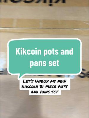 Love it!!!! @Kikcoin Kitchen #kikcoin #nonstickcookware #nonstick #nonstickpans #potsandpans #potsandpansset #kitchengadgets #cookware #cookwareset #unbox #unboxing #unboxingvideo 