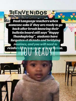 Ready or not, here we come 🫠 #duallanguageteachers #biliteracy #maestrabilingüe #bilingualteacher #spanishteacher #spanishimmersion #biliteracy #eldictadoroutine #duallanguageteacherproblems 