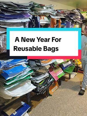 How many reusable bags do you think I can make this year? 2021 I made over 2500 , 2022 I made over 3000 and 2023 I made over 3500 and 2024 over 3500! Can we hit that 4000 mark?! I would have to make a minium of 10 bags a day. #onefeedbag #reducereuserecycle #feedbags #reusablebags 