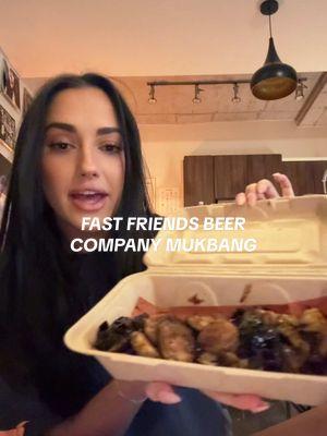 fast friends beer company mukbang #mukbang #eatwithme #atxfoodie #vegan 