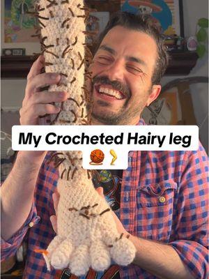 I wanted to make a really nice 2024 wrap up video to celebrate the New Year 🎊🥳… but ended up crocheting this hairy leg instead 🧶🦵Classic me problems 🤷🏻‍♂️ #crochethumor #crochet #yarntok #hairylegs #nye2025 