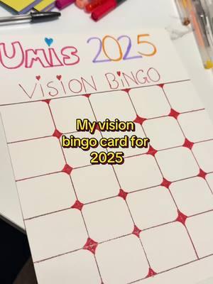 2025 vision bingo card. This was so fun to make with the whole fam cant wait to do these every year  #visionbingo #bingocard #bingoboard #2025goals #2025 #2025resolutions #resolution #bingo #bingogoals #visionboard 