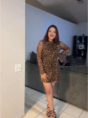 Felt cute with my $9 dress 🥰 #newyearsresolution #nye #leoparddress #tiktokdress 