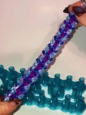 This is the rainbow loom chantilly bracelet #rainbowloom #loombands #asmr #satisfying #reveal #fyp #viral 