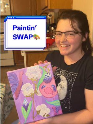 🦋Butterfly Dino Slug FO THA WIN🦕 @Sage #canvasswap #painting #canvas #canvasswaptrend #painting together #sibling #sister #bobcut #bobhaircut #shorthair #paintings #loveyourfamily #lifeisbeautiful #spreadlovenothate #swag #fyp #foryou #foryoupage #foryoup #fypage #newyear #newyears #2025 #newyearnewhair #thingstodowithyoursiblings