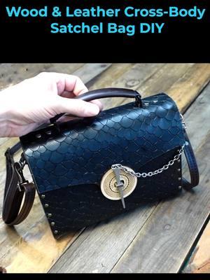 #Best #gift for your #motheror #girlfriend! #DIY a #wood #leather #crossbody #satchel #bag with our #crealityfalcon2pro 60W! #falcon #falconlaser #crealityfalcon #crossbodybag #leatherbag #leathercraft #woodencraft #giftforher #usa_tiktok #america #laserengraving #lasercutting #laserengraver #lasercutter