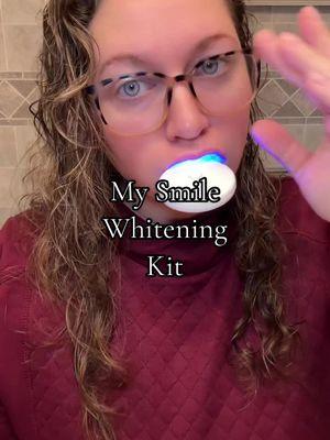 For those who have sensitivity to the whitening strips #teethwhitening #whiteningkit #mysmile #sensitiveteeth #whitestrips 