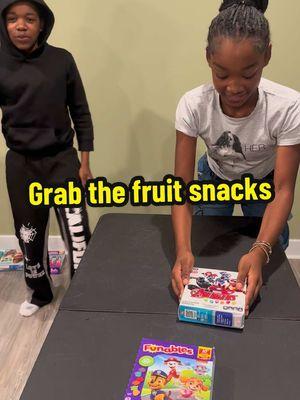 One thing Caliere gone do is complain 😂 #challenge #siblingfun #families #fruitsnacks #dance #Siblings 