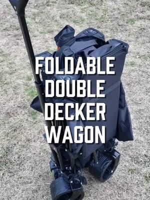 Foldable Double Decker Wagon! Great for parents of children who play sports.  #wagon #cart #vacation #beachvacation #travelball #travelballmom #soccermom #foldablewagon #gardencart #springmusthaves #baseballmom 