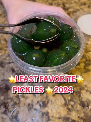 WE ARE LEAVING THESE BEHIND IN 2024…..⭐️LEAST FAVORITE PICKLES OF 2024⭐️ The last ones made everyone BIG ANGRY! ⭐️ #bestof2024 #worstof2024 #pickles #2024 