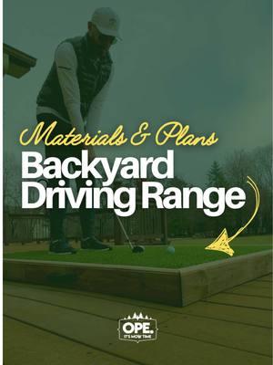 Build your own backyard driving range ⛳️  👉 Share with someone who needs this! 🏌️‍♂️  Materials list ⤵️ ———————- 🪵 Frame Two 2x3’s at 4’ (48”) in length Two 2x3’s at 5’-9” (69”) in length Two 2x3’s at 3’-9” (45”) in length Three 2x3’s at 1’-10” (22”) in length ⛳️ Platform One sheet of 3/4” plywood cut at 4’ x 6’ or three sheets of 2’ x 4’ 3/4” plywood Enough 1/2” thick gym floor squares to cover 24 sq. Ft.  🌱 Roll of artificial Fescue turf  📝 Miscellaneous Materials  Bucket of Roberts 6700 Indoor/Outdoor carpet adhesive  Wood Glue 4” Wood Screws 2-4 Fence Handles to liking #DIY #golf #golftiktok #backyard #diyprojects