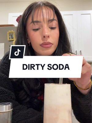 Dirty soda with cinnamon😭🥤 #dirtysoda #olipop #experimenting #viralvideo #foru